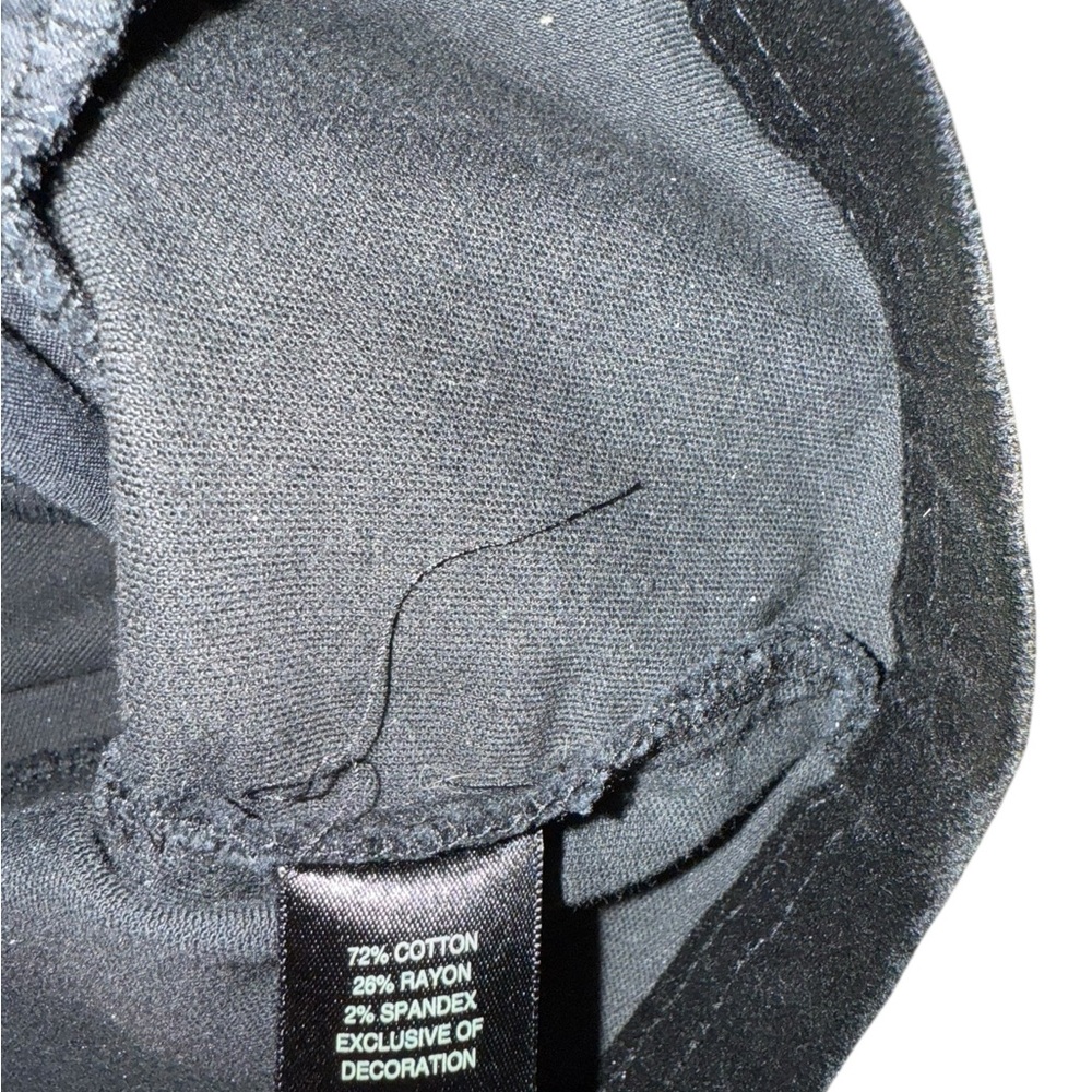 White House Black Market Black Velvet Military Style Blazer Jacket Size 4 - Picture 9 of 9